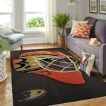 Anaheim Ducks Nhl Team Logo Mask Style Nice Gift Home Decor Rectangle Area Rug Rug Regtangle Carpet Floor Decor Home Decor 0