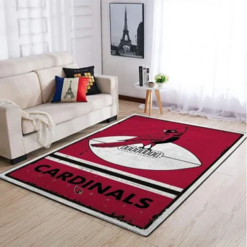 Arizona Cardinals Nfl Area Rugs Retro Style Living Room Carpet Team Logo Sports Rug Regtangle Carpet Floor Decor Home Decor 0