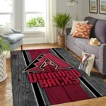 Arizona Diamondbacks Mlb Area Rugs Baseball Living Room Carpet Team Logo Wooden Style Home Rug Regtangle Carpet Floor Decor Home Decor 0