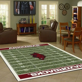 Arkansas Razorbacks Home Field Area Rug Football Team Logo Carpet Living Room Rugs Rug Regtangle Carpet Floor Decor Home Decor V17257 0