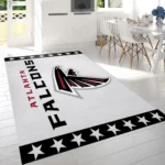 Atlanta Falcons Banner Nfl Logo Area Rug For Gift Bedroom Rug Us Gift 0