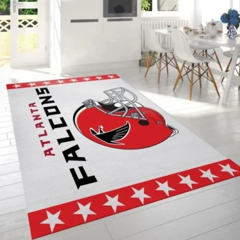 Atlanta Falcons Helmet Nfl Logo Area Rug For Gift Bedroom Rug Home Dec 0