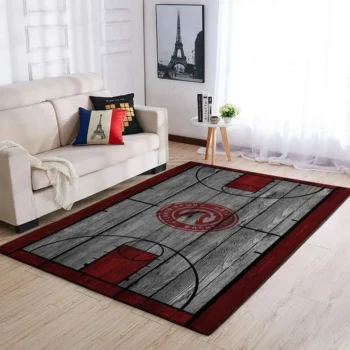 Atlanta Hawks Area Rug Nba Basketball Team Logo Carpet Living Room Rugs Rug Regtangle Carpet Floor Decor Home Decor V4647 0