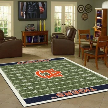 Auburn Tigers Home Field Area Rug Football Team Logo Carpet Living Room Rugs Rug Regtangle Carpet Floor Decor Home Decor 0