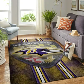Baltimore Ravens Area Rug Nfl Football Team Logo Carpet Living Room Rugs Rug Regtangle Carpet Floor Decor Home Decor V1785 0