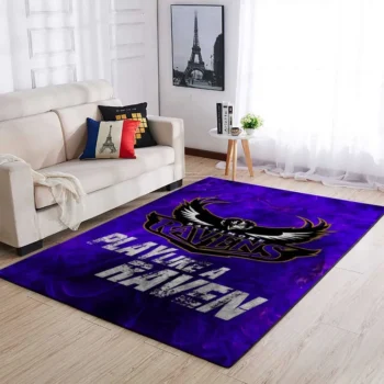 Baltimore Ravens Area Rugs Living Room Carpet Sr101202 Rug Regtangle Carpet Floor Decor Home Decor 0