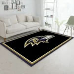 Baltimore Ravens Nfl 3 Area Rug Living Room And Bed Room Rug Rug Regtangle Carpet Floor Decor Home Decor 0