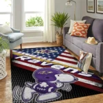 Baltimore Ravens Nfl Area Rugs American Flag Snoopy Living Room Carpet Team Logo Sports Rug Regtangle Carpet Floor Decor Home Decor 0