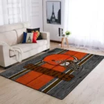 Baltimore Ravens Nfl Team Logo Grey Wooden Style Style Nice Gift Home Decor Rectangle Area Rug Living Room Rug Home Decor 0