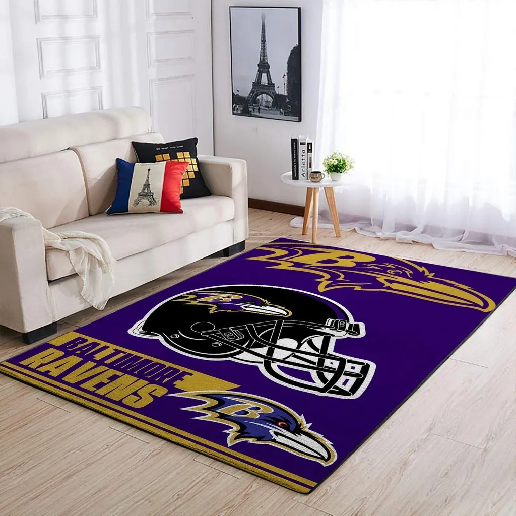 Baltimore Ravens Nfl Team Logo Helmet Rectangle Area Rug Area Rug Living Room Carpet Rug Regtangle Carpet Floor Decor Home Decor 0 Baltimore Ravens Nfl Team Logo Helmet Rectangle Area Rug Area Rug Living Room Carpet Rug Regtangle Carpet Floor Decor Home Decor 0