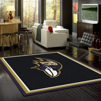 Baltimore Ravens Rug Football Rug Rug Regtangle Carpet Floor Decor Home Decor 0