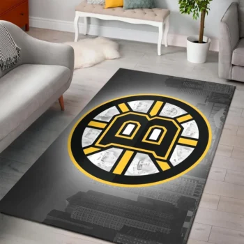 Boston Bruins Area Rug Nhl Ice Hockey Team Logo Carpet Living Room Rugs Rug Regtangle Carpet Floor Decor Home Decor V4617 0