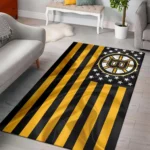 Boston Bruins Area Rug Nhl Ice Hockey Team Logo Carpet Living Room Rugs Rug Regtangle Carpet Floor Decor Home Decor V4619 0