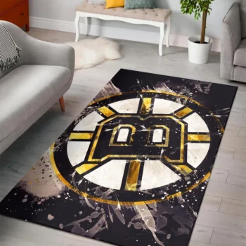 Boston Bruins Area Rugs Nhl Hockey Living Room Carpet Team Logo Floor Home Decor 2002202 Rug Regtangle Carpet Floor Decor Home Decor 0