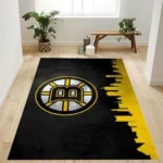 Boston Bruins Skyline Nfl Team Logo Rug Bedroom Rug Home Decor Floor D 0