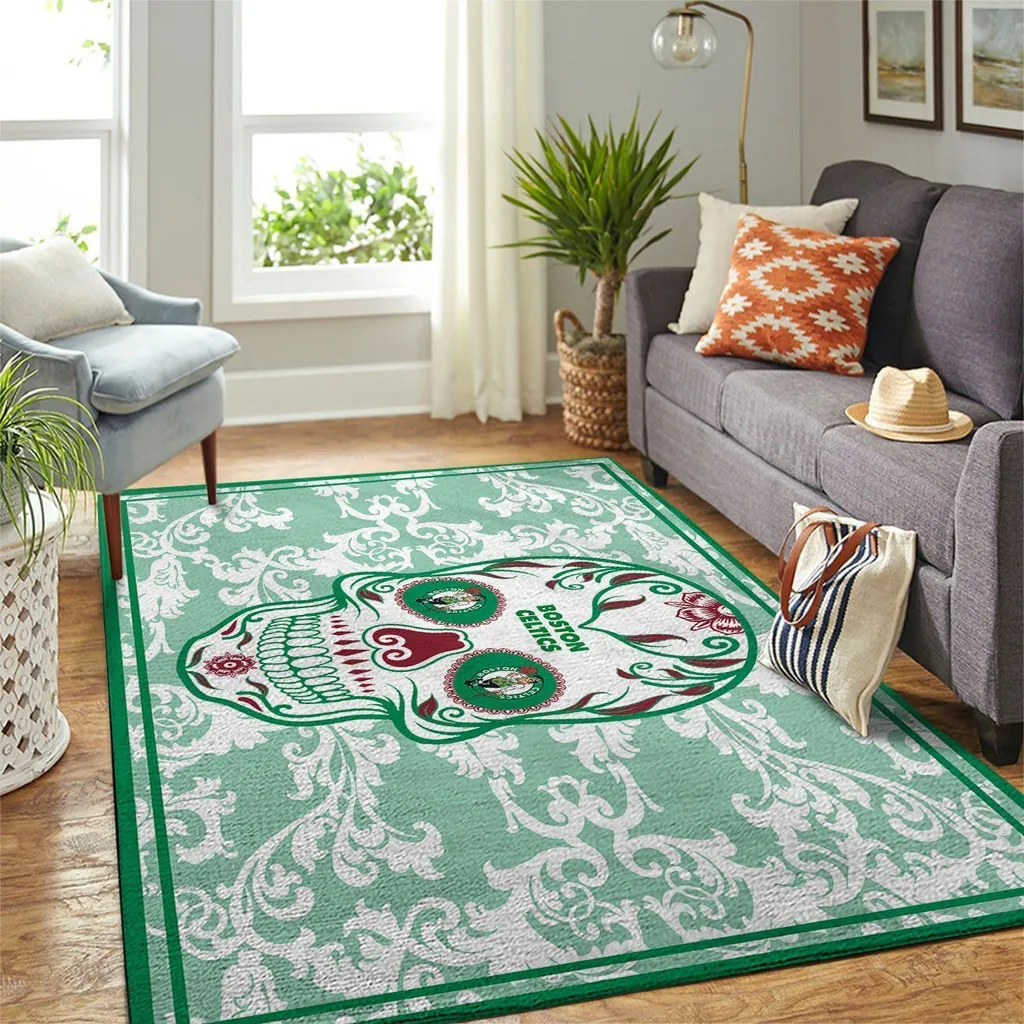 Boston Celtics Nba Area Rugs Skull Flower Style Living Room Carpet Sports Rug Regtangle Carpet Floor Decor Home Decor 0 Boston Celtics Nba Area Rugs Skull Flower Style Living Room Carpet Sports Rug Regtangle Carpet Floor Decor Home Decor 0