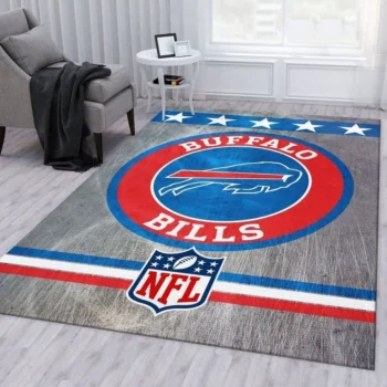 Buffalo Bills Banner Nfl 41 Area Rug Living Room And Bed Room Rug Rug Regtangle Carpet Floor Decor Home Decor 0