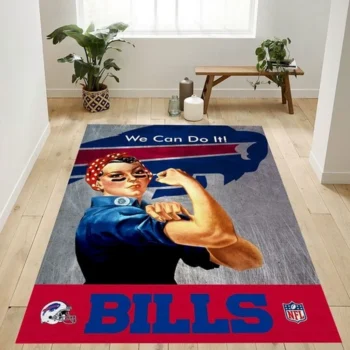 Buffalo Bills Nfl Logo Area Rug For Gift Living Room Rug Christmas Gif 0