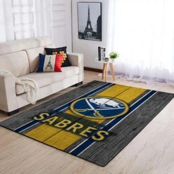 Buffalo Sabres Nhl Area Rugs Team Logo Living Room Carpet Sports Rug Regtangle Carpet Floor Decor Home Decor 0