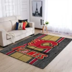 Calgary Flames Nhl Area Rugs Team Logo Living Room Carpet Sports Rug Regtangle Carpet Floor Decor Home Decor 0