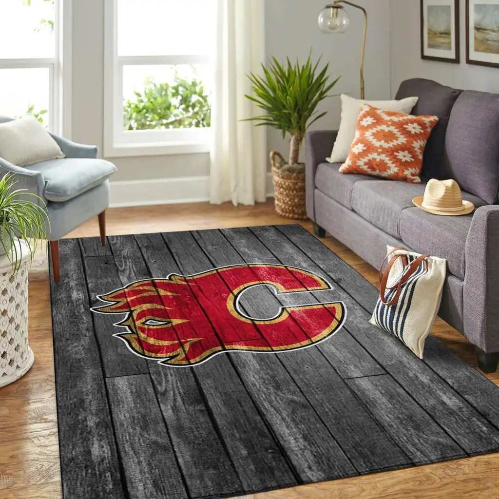 Calgary Flames Nhl Team Logo Grey Area Rugs Wooden Style Living Room Carpet Sports Rug Regtangle Carpet Floor Decor Home Decor 0 Calgary Flames Nhl Team Logo Grey Area Rugs Wooden Style Living Room Carpet Sports Rug Regtangle Carpet Floor Decor Home Decor 0