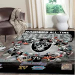 Calgary Flames Nhl Team Logo Wooden Style Nice Gift Home Decor Rectangle Area Rug Living Room Rug Home Decor 0