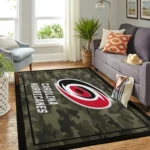Carolina Hurricanes Living Room Area No2360 Rug Living Room Area Rug Home Decor 0