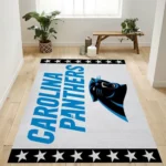 Carolina Panthers Banner Nfl Logo Area Rug For Gift Bedroom Rug Us Gif 0