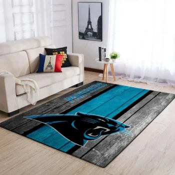 Carolina Panthers Nfl Team Logo Area Rugs Wooden Style Living Room Carpet Sports Rug Regtangle Carpet Floor Decor Home Decor 0