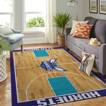 Charlotte Hornets Area Rug Nba Basketball Team Logo Carpet Living Room Rugs Rug Regtangle Carpet Floor Decor Home Decor V6630 0