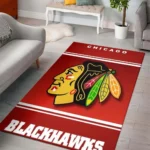 Chicago Blackhawks Area Rugs Nhl Hockey Living Room Carpet Team Logo Floor Home Decor 02 Rug Regtangle Carpet Floor Decor Home Decor 0