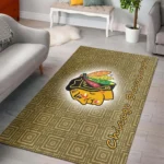 Chicago Blackhawks Area Rugs Nhl Hockey Living Room Carpet Team Logo Floor Home Decor 04 Rug Regtangle Carpet Floor Decor Home Decor 0