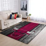 Chicago Bulls Nba Team Logo Area Rugs Wooden Style Living Room Carpet Sports Rug Regtangle Carpet Floor Decor Home Decor 0