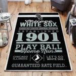 Chicago White Sox Area Rug Mlb Baseball Team Logo Carpet Living Room Rugs Rug Regtangle Carpet Floor Decor Home Decor V607 0