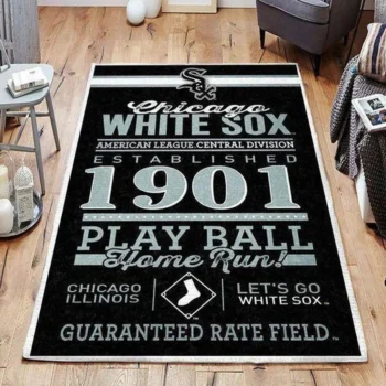 Chicago White Sox Area Rug Mlb Baseball Team Logo Carpet Living Room Rugs Rug Regtangle Carpet Floor Decor Home Decor V607 0