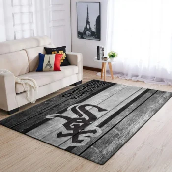 Chicago White Sox Mlb Team Logo Area Rugs Wooden Style Living Room Carpet Sports Rug Regtangle Carpet Floor Decor Home Decor 0