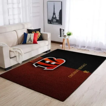 Cincinnati Bengals Area Rug Living Room Rug Home Decor Nfl Football Floor Decor 1910073 0