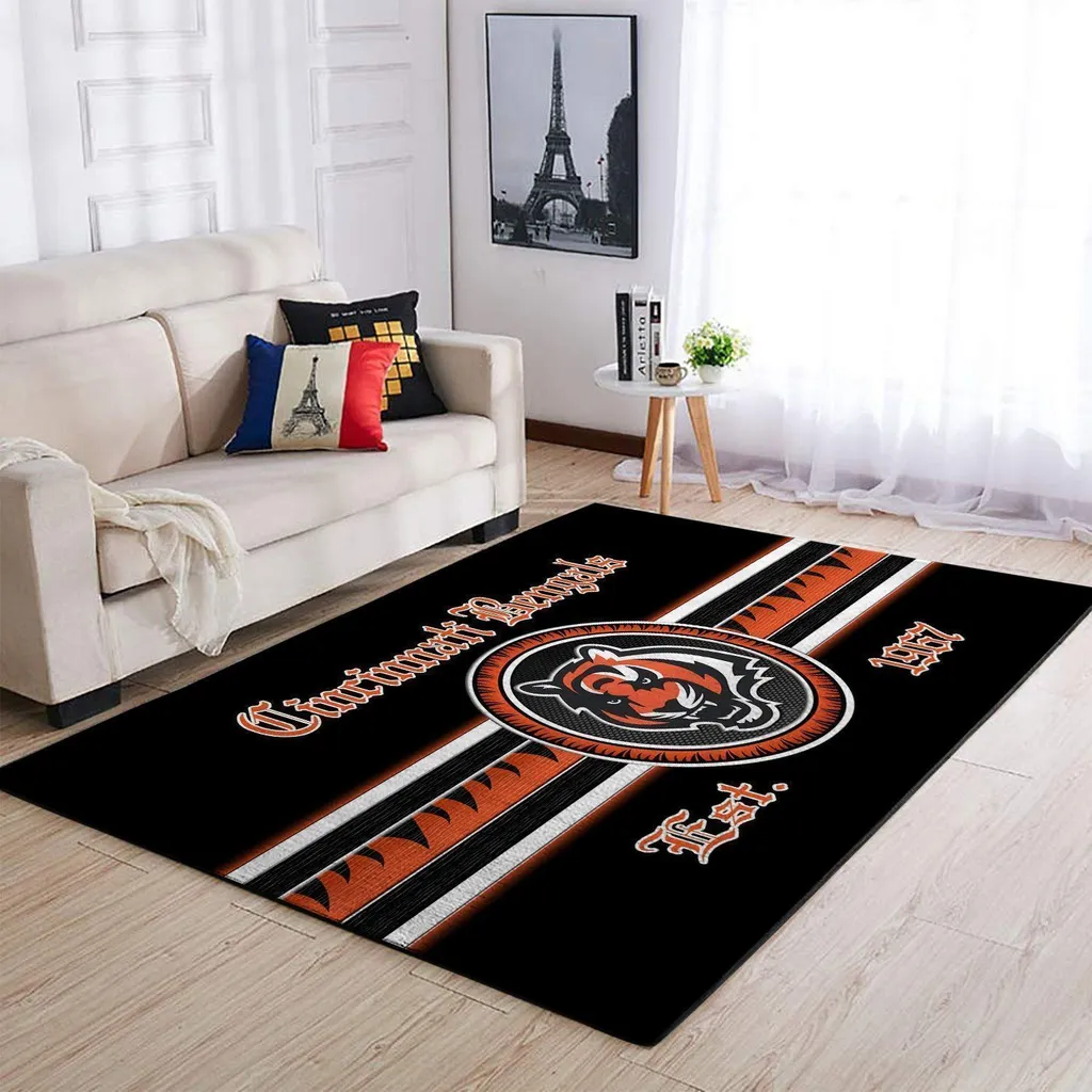 Cincinnati Bengals Area Rug Nfl Football Team Logo Carpet Living Room Rugs Rug Regtangle Carpet Floor Decor Home Decor V8316 0 Cincinnati Bengals Area Rug Nfl Football Team Logo Carpet Living Room Rugs Rug Regtangle Carpet Floor Decor Home Decor V8316 0