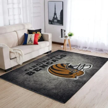 Cincinnati Bengals Area Rug Nfl Football Team Logo Carpet Living Room Rugs Rug Regtangle Carpet Floor Decor Home Decor V8353 0