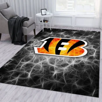 Cincinnati Bengals Banner Nfl 13 Area Rug Living Room And Bed Room Rug Rug Regtangle Carpet Floor Decor Home Decor 0