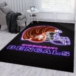 Cincinnati Bengals Banner Nfl 2 Area Rug Living Room And Bed Room Rug Rug Regtangle Carpet Floor Decor Home Decor 0