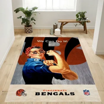 Cincinnati Bengals Banner Nfl 22 Area Rug Living Room And Bed Room Rug Rug Regtangle Carpet Floor Decor Home Decor 0