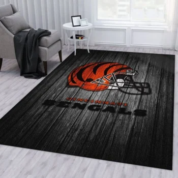 Cincinnati Bengals Banner Nfl 23 Area Rug Living Room And Bed Room Rug Rug Regtangle Carpet Floor Decor Home Decor 0