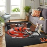 Cincinnati Bengals Nfl Area Rugs Team Logo Helmet Living Room Carpet Sports Rug Regtangle Carpet Floor Decor Home Decor 0