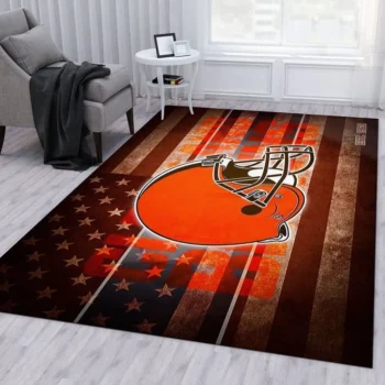 Cleveland Browns Nfl 14 Area Rug Living Room And Bed Room Rug Rug Regtangle Carpet Floor Decor Home Decor 0