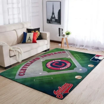 Cleveland Indians Area Rug Mlb Baseball Team Logo Carpet Living Room Rugs Rug Regtangle Carpet Floor Decor Home Decor V5570 0