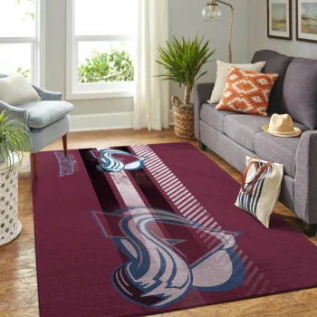 Colorado Avalanche Nhl Area Rugs Living Room Carpet Team Logo Sports Rug Regtangle Carpet Floor Decor Home Decor 0