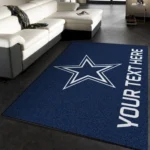 Customizable Dallas Cowboys Personalized Accent Rug Nfl Living Room Area Rug Home Decor 0