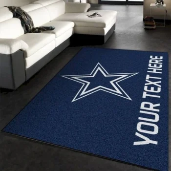 Customizable Dallas Cowboys Personalized Accent Rug Nfl Living Room Area Rug Home Decor 0