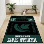 Customizable Michigan State Spartans Ncaa Rug Living Room Rug Home Decor Floor Decor 0